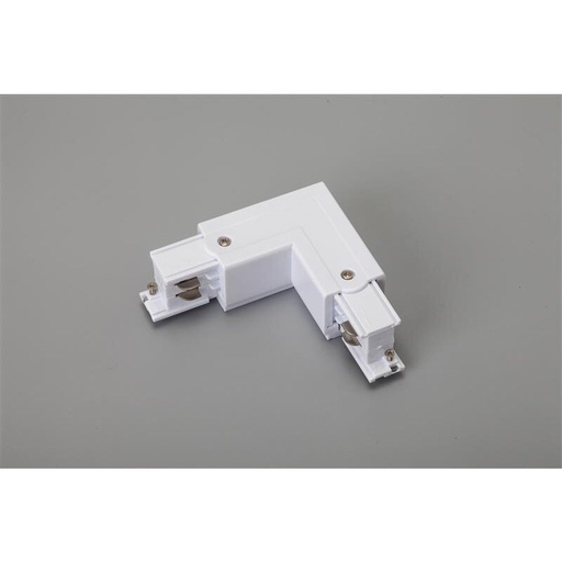 [DX3898-WR] Connecteur d'angle 3 phases 90°, droit, blanc