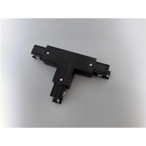 [DX3899-SR1] Connecteur en T à 3 phases, droite 1, noir