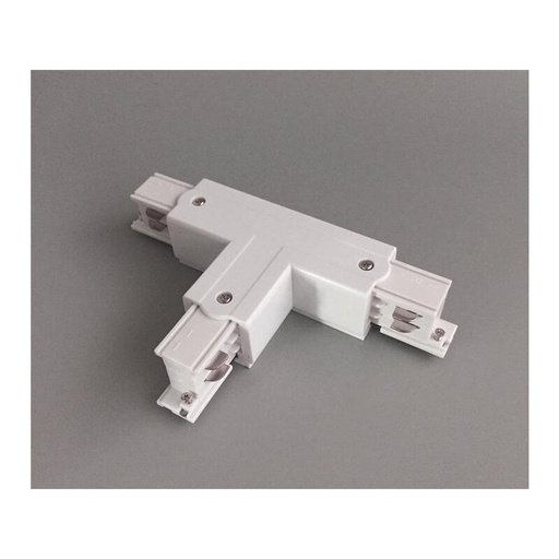 [DX3899-WR1] Connecteur en T à 3 phases, droite 1, blanc