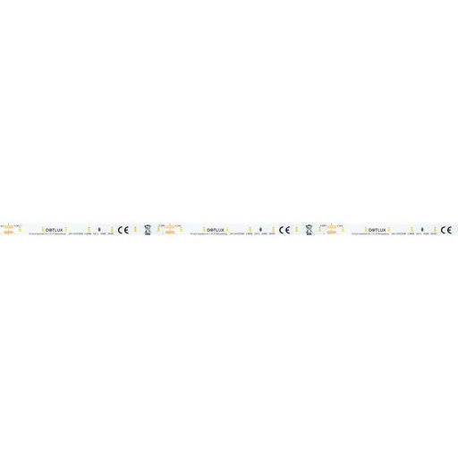 [DX3941-040IP205M] Bande LED 24W 8mm 4000K IP20 rouleau de 5m avec 50cm de câble de connexion des deux côtés
