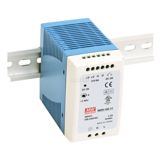 [DX4256-24] Bloc d'alimentation LED CV 24V/DC 100W 4A IP20 pour montage sur rail DIN