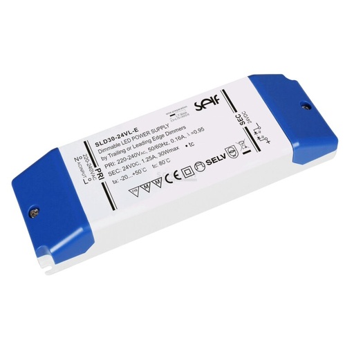 [DX5028-24] Bloc d'alimentation LED CV 24V 120W 0,5-5A dimmable à coupure de phase/en début de phase IP20