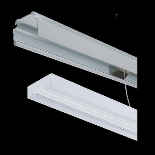 [DX5061-040060] Élément d'éclairage à LED LINEAlock 1437mm 25-75W 4000K dimmable 1-10V 60*110