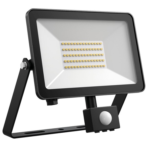 [DX5151-030120] Projecteur à LED FLOORslim-sensor 50W 3000K noir avec détecteur de mouvement PIR