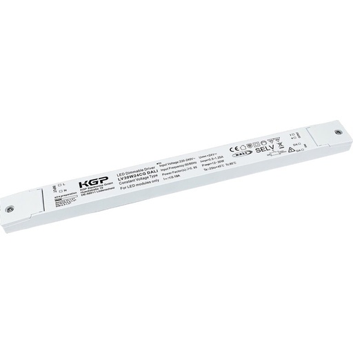 [DX5218-1] Bloc d'alimentation LED CV 24V 12-30W <0,19A dimmable DALI IP20