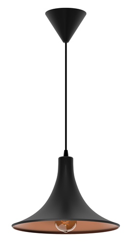 [ARI4174] SUSP. CYMBA E27 NR/CUIVR S/LP