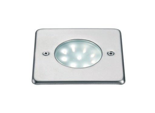 [ARI1814] EGO CARRE 9 LED BLANC - INOX