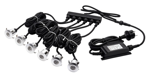 [ARI5046] KIT 6 SPOTS LED DEAUVILLE BLC