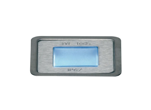 [ARI5513] EYELED CARRE INOX/BLEU